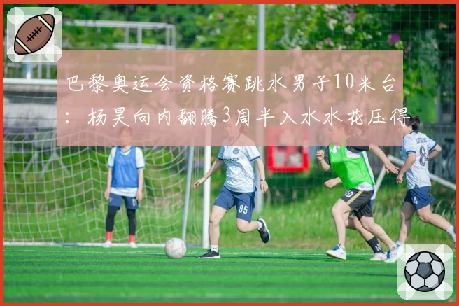 巴黎奥运会资格赛跳水男子10米台：杨昊向内翻腾3周半入水水花压得极好却仅得8.0分，而英国选手有明显入水倾斜却获8.5分，裁判打分系统被质疑