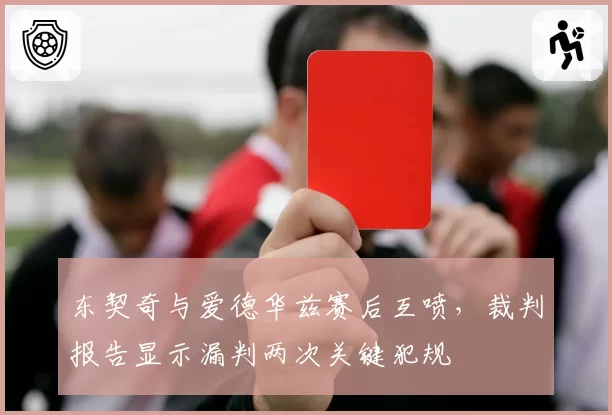 东契奇与爱德华兹赛后互喷，裁判报告显示漏判两次关键犯规